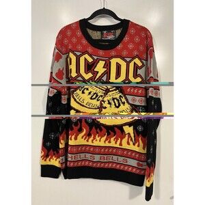 AC/DC Ugly Christmas Sweater Hells Bells EMP Sz 2XL